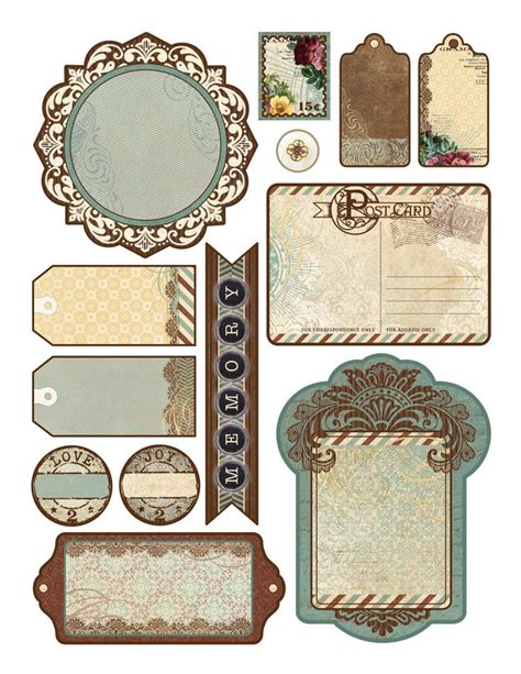 Pin by Linda Sutton on Tags and Stickers | Printable scrapbook paper ...