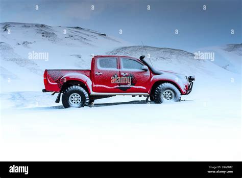 Arctic Trucks in the mountains of Iceland in the winter Stock Photo - Alamy