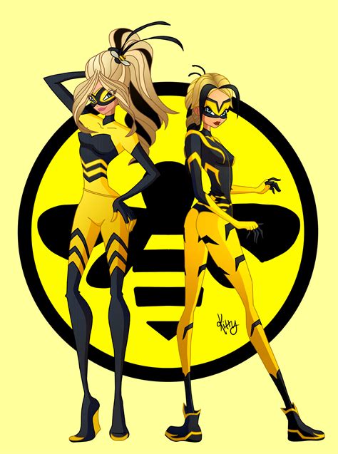 ArtStation - Miraculous Ladybug & Cat Noir - Vesperia & Queen Bee