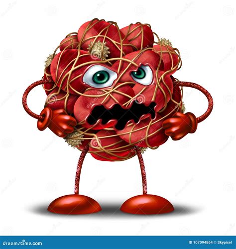 Blood Clot Character stock illustration. Illustration of heart - 107094864