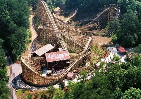 LIGHTNING ROD | Dollywood | Wooden roller coaster, Best roller coasters ...