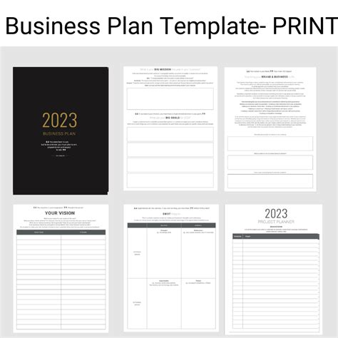 No. 1 Business Plan Template | MY PA Planner — The Best Business ...