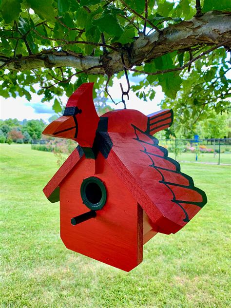 Cardinal Birdhouse | Etsy