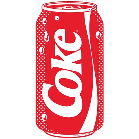 Coke Can 1980s Style Pop Art Coca-cola Vinyl Sticker - Etsy