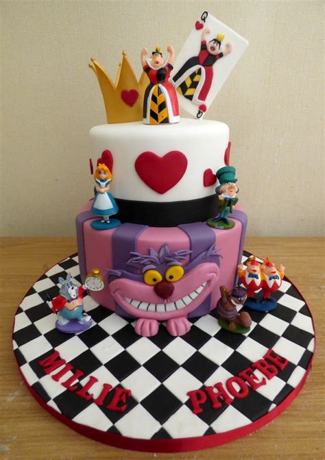 Alice In Wonderland Themed 2 Tier Birthday Cake | Susie's Cakes