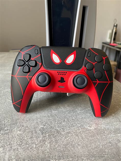 Custom Miles Morales Themed Dualsense PS5 Controller | Etsy