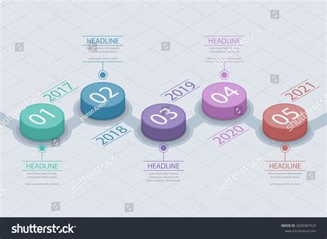 Process Infographic Design Template Timeline Step Stock Vector (Royalty ...