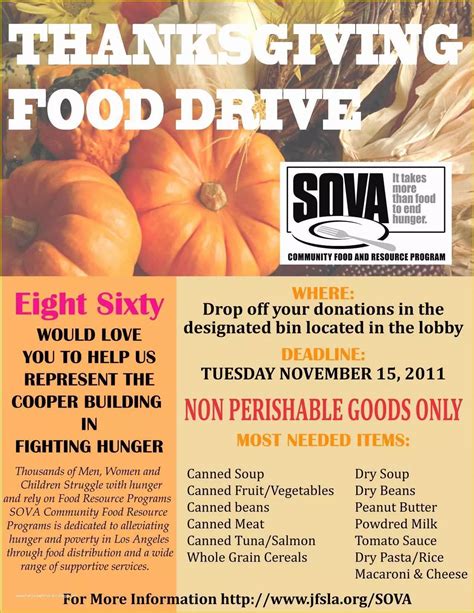 Free Thanksgiving Food Drive Flyer Template Of Cooper Design Space Our ...