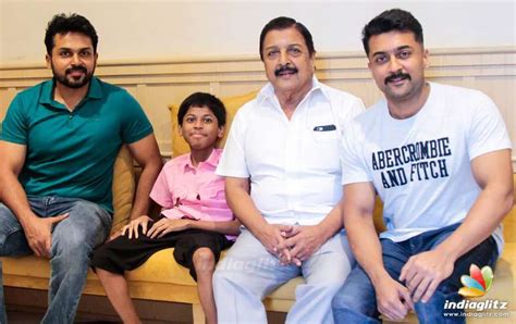 Events - Suriya and his family met the special child KV Dinesh today ...