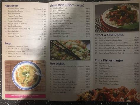 Menu at Oriental Garden Chinese Restaurant, Thetford