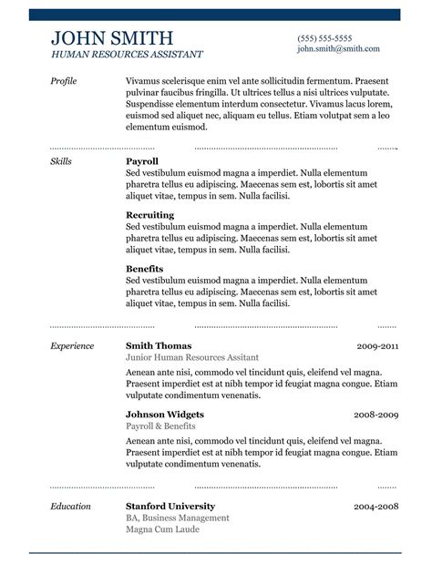 5 best samples resume objective examples, samples of CV templates ...