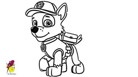 Rocky - Paw Patrol - how to draw Rocky from Paw Patrol - YouTube