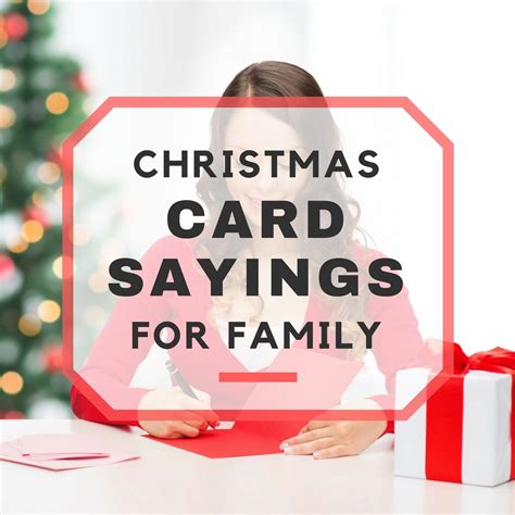 25 Christmas Card Sayings for Family