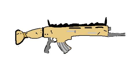 i drew the scar from fortnite it took me 3 weeks it would mean alot if ...