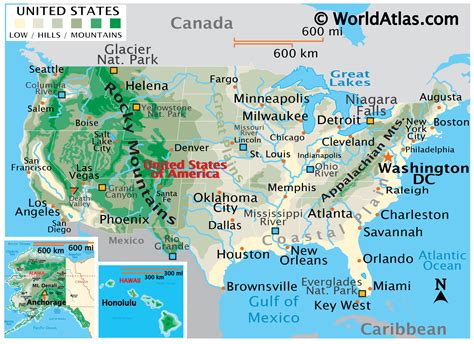 United States Map - World Atlas