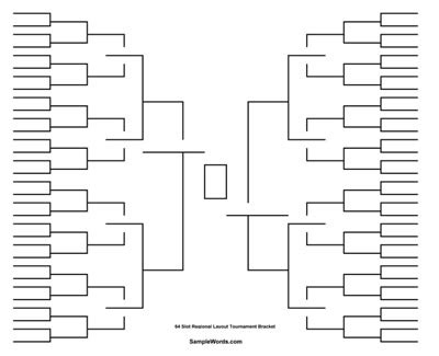 Free Printable Bracket Template - FREE PRINTABLE TEMPLATES