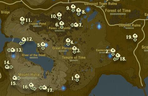 Breath Of The Wild Korok Seeds Map – Map Of The Usa With State Names