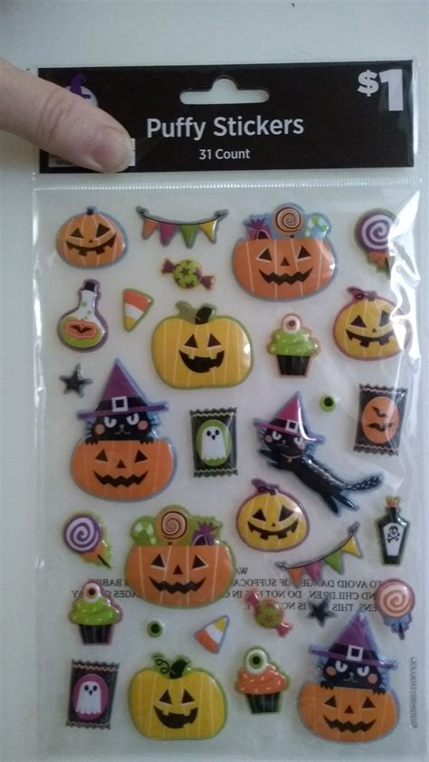 Halloween Stickers with Pumpkins and Jack-o'-Lanterns