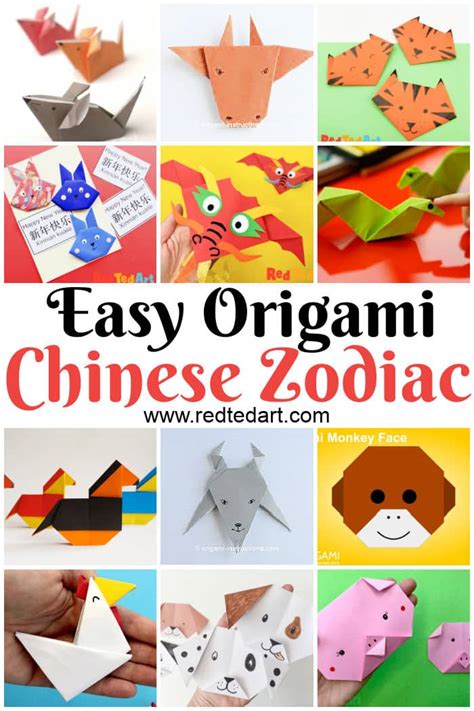 Easy Chinese Zodiac Animal Origami Projects - Red Ted Art - Kids Crafts