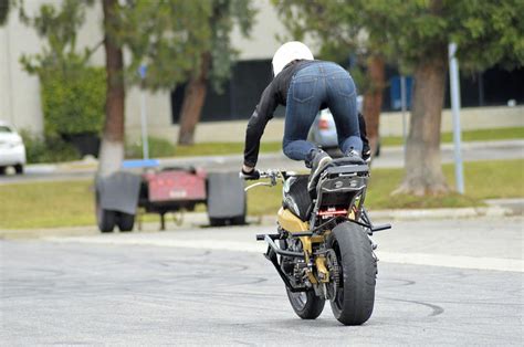 Woman Motorcycle Stunt Rider 12 Photograph by Cynthia Nunn