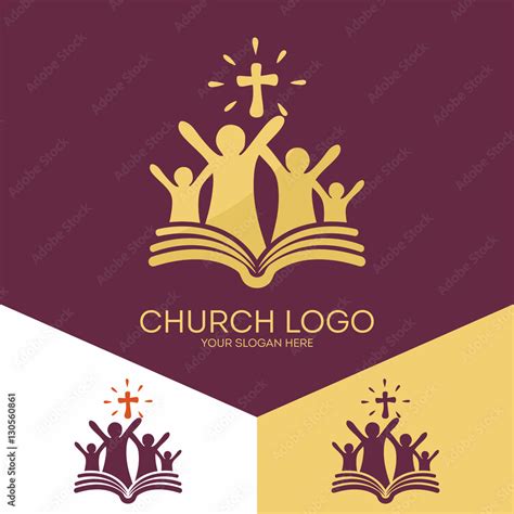 Church logo. Christian symbols. Church of God, faithful to the Lord ...