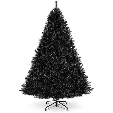 Best Choice Products 6 ft. Black Unlit Full Artificial Christmas Tree ...