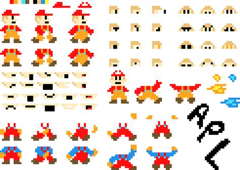 APL - Super Mario Bros. Style - Sprite Sheet | Pixel Art Maker