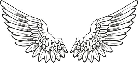 Simple angel wings template angel wing transparent clip art – Clipartix