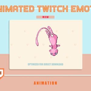 ANIMATED Cute MEW Flying Emote / Emoji W/ Transparent Background - Etsy