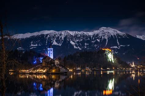 Photo Gallery: Lake Bled draped in winter white in the winter