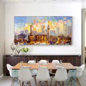 Berlin Skyline Art,berlin Canvas Art,berlin Wall Art,cityscape Painting ...