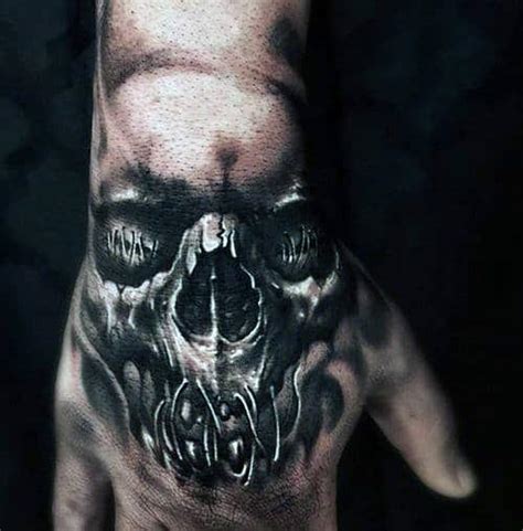 80 Skull Hand Tattoo Designs For Men - Manly Ink Ideas