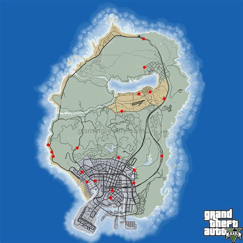 GTA 5 Shop Robberies Map - GamingReality