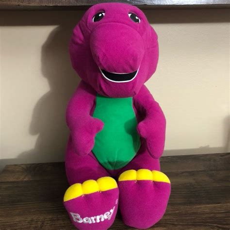 Cool item: 1996 Large Talking Barney Toy Plush | Toys, Dinosaur stuffed ...