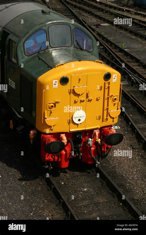 Preserved Class 40 diesel locomotive at the Nene Valley railway Stock ...