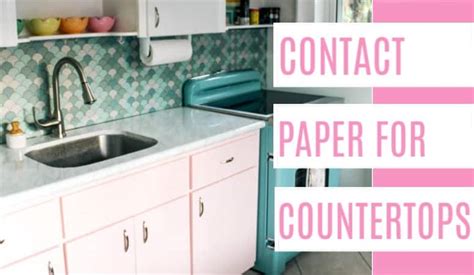 Contact Paper for Countertops - at home with Ashley