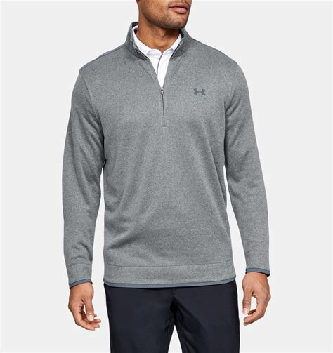 Under Armour Men's UA SweaterFleece Golf ½ Zip (pitch grey)