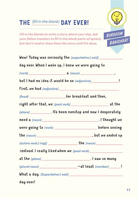 Fill in the Blanks - Ultimate Travel Journal for Kids - 2 Travel Dads