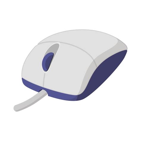 White computer mouse cartoon icon 14181682 Vector Art at Vecteezy