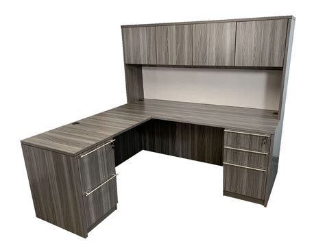 L Shaped Executive Desk Hutch | Express Laminate | Express Office Furniture