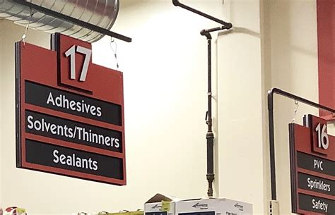 Supermarket Aisle Signs