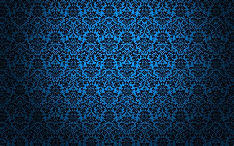 Dark Blue Damask Wallpaper