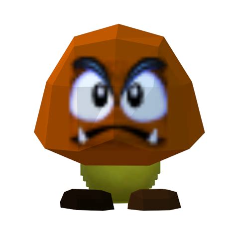 File:Goomba Model SM64.png - Super Mario Wiki, the Mario encyclopedia