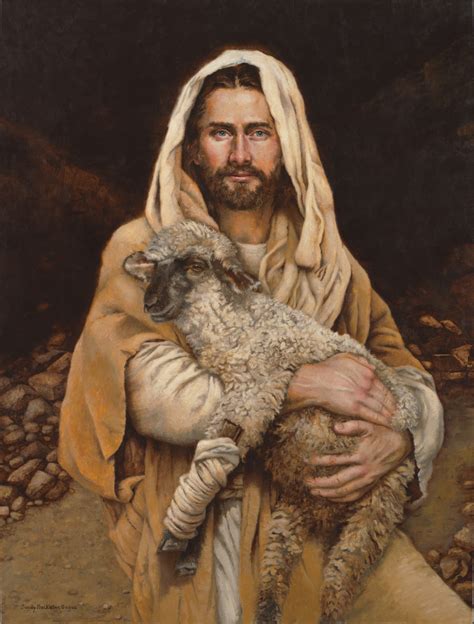 Jesus Lamb Painting at PaintingValley.com | Explore collection of Jesus ...