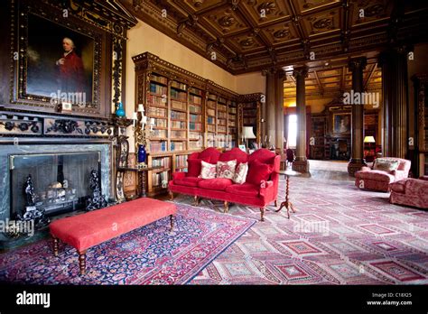 The Double Library, Highclere Castle, home of Lord and Lady Carnarvon ...