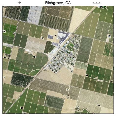 Aerial Photography Map of Richgrove, CA California