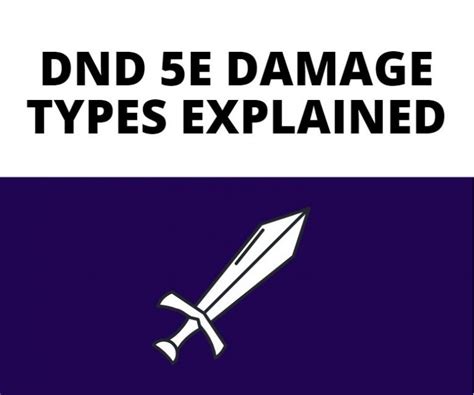 DnD 5e Damage Types Explained - The GM Says