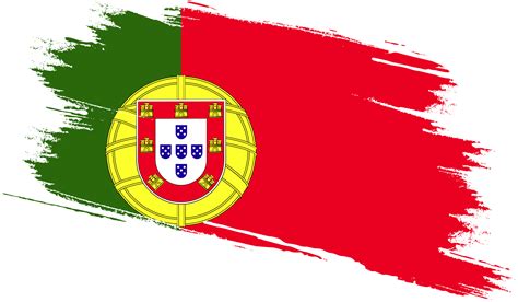 Portugal flag with grunge texture 12046644 PNG