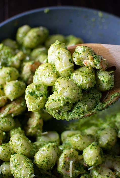 Pesto Gnocchi with Shrimp Recipe | Kitchen Swagger