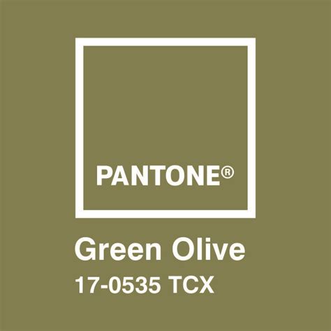 Sticker on furniture Pantone Green Olive | MuralDecal.com